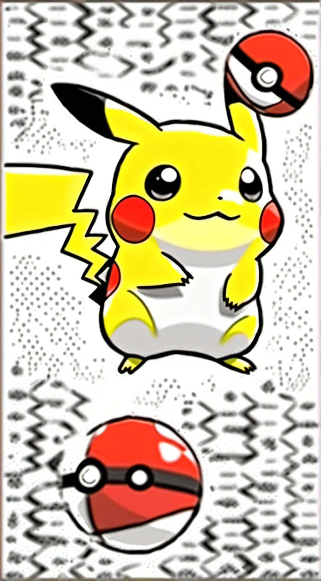 ai character: Pikachu  background