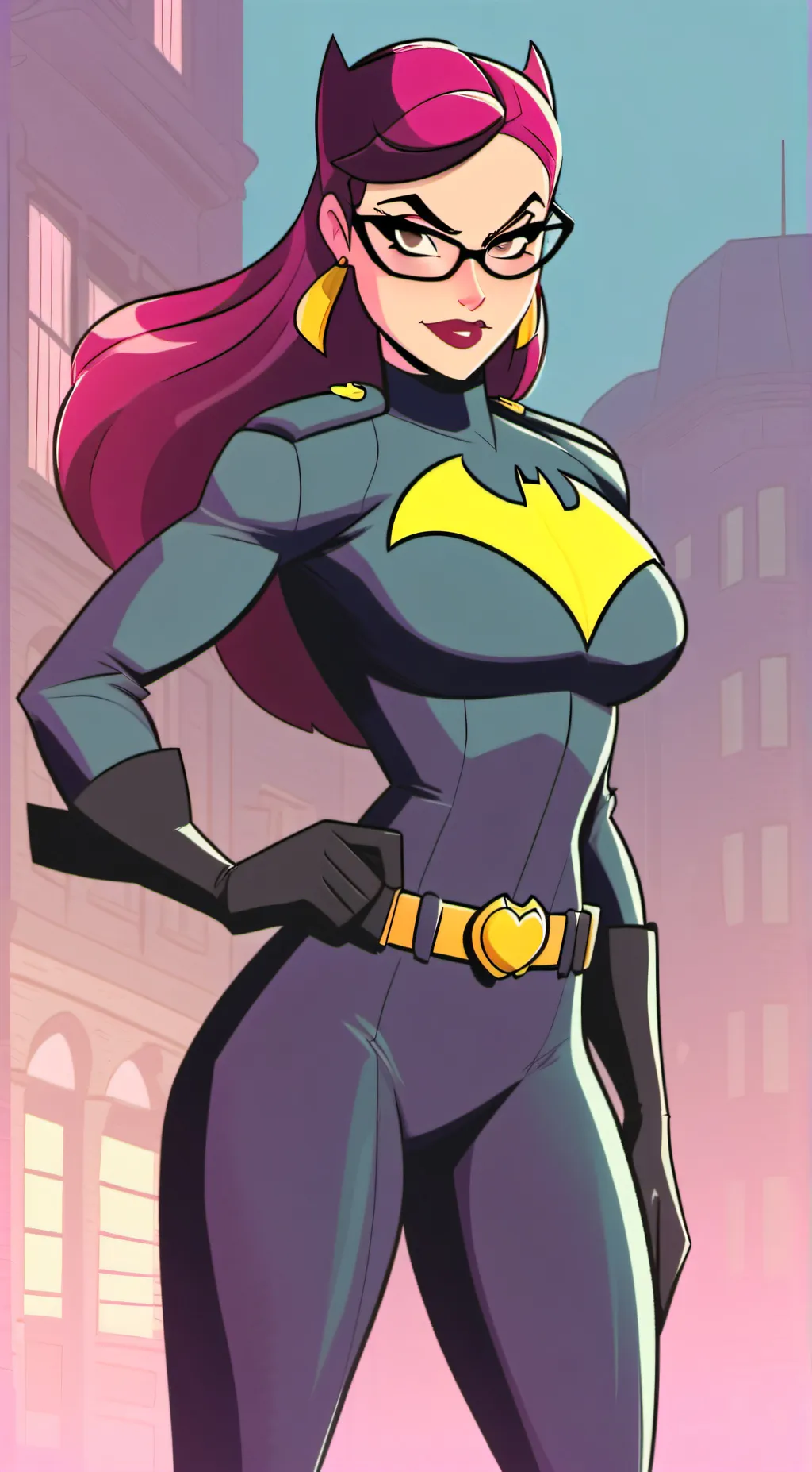 ai character: Batgirl  background