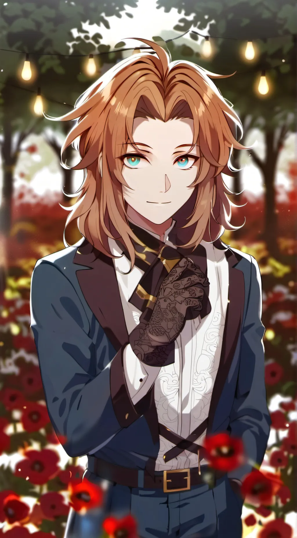 ai character: Orangery background