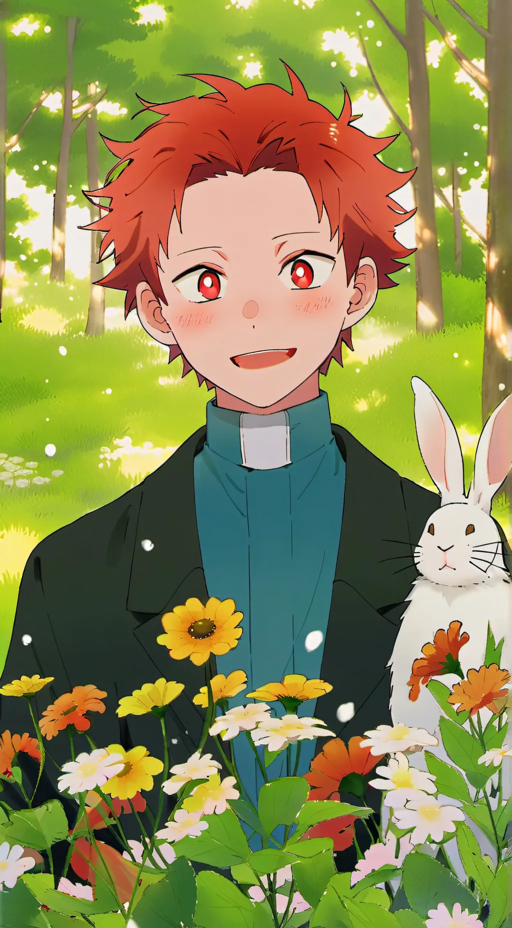 ai character: kirishima  background