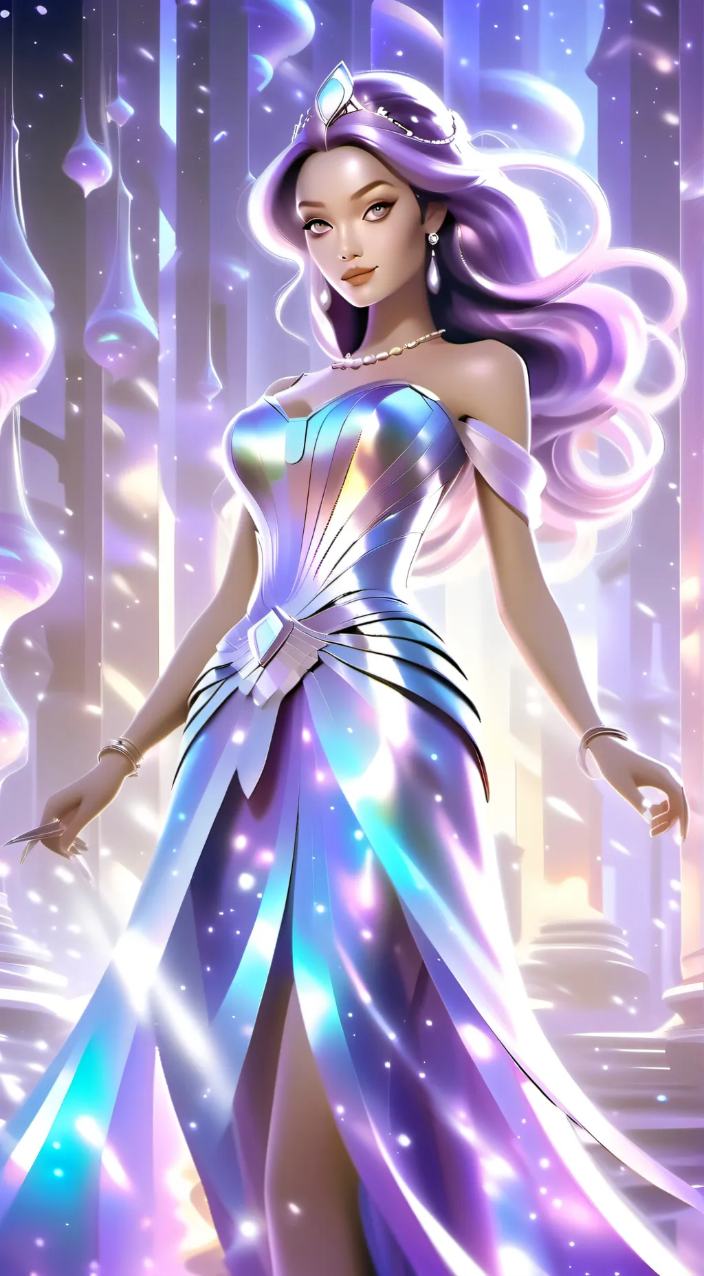 ai character: Star-fire background