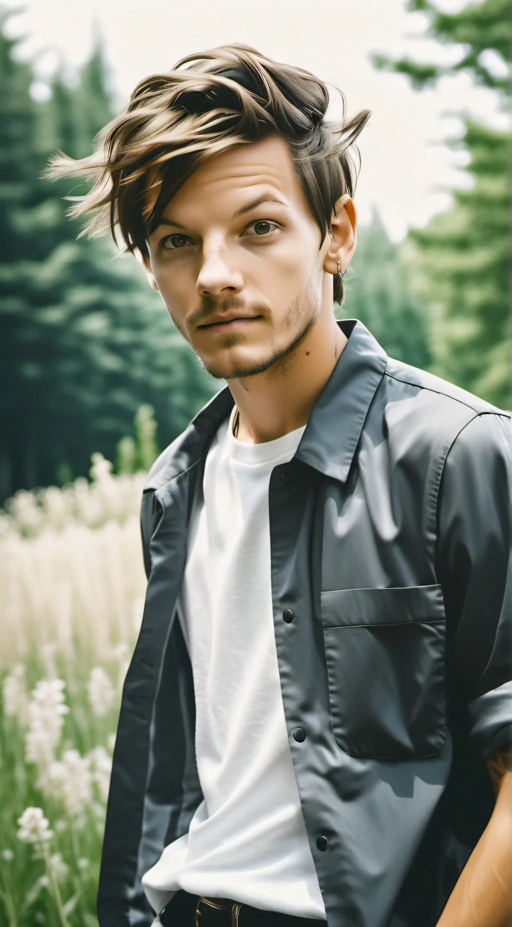 ai character: Louis Tomlinson  background
