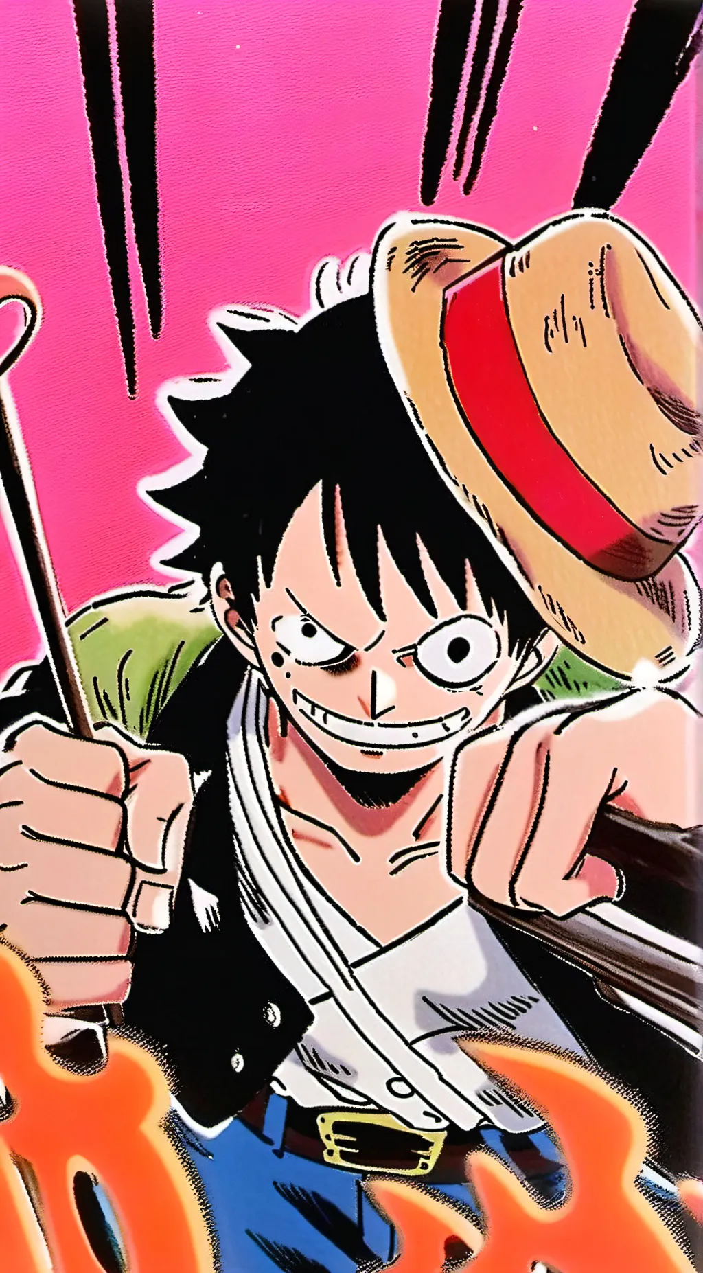 ai character: One piece  background