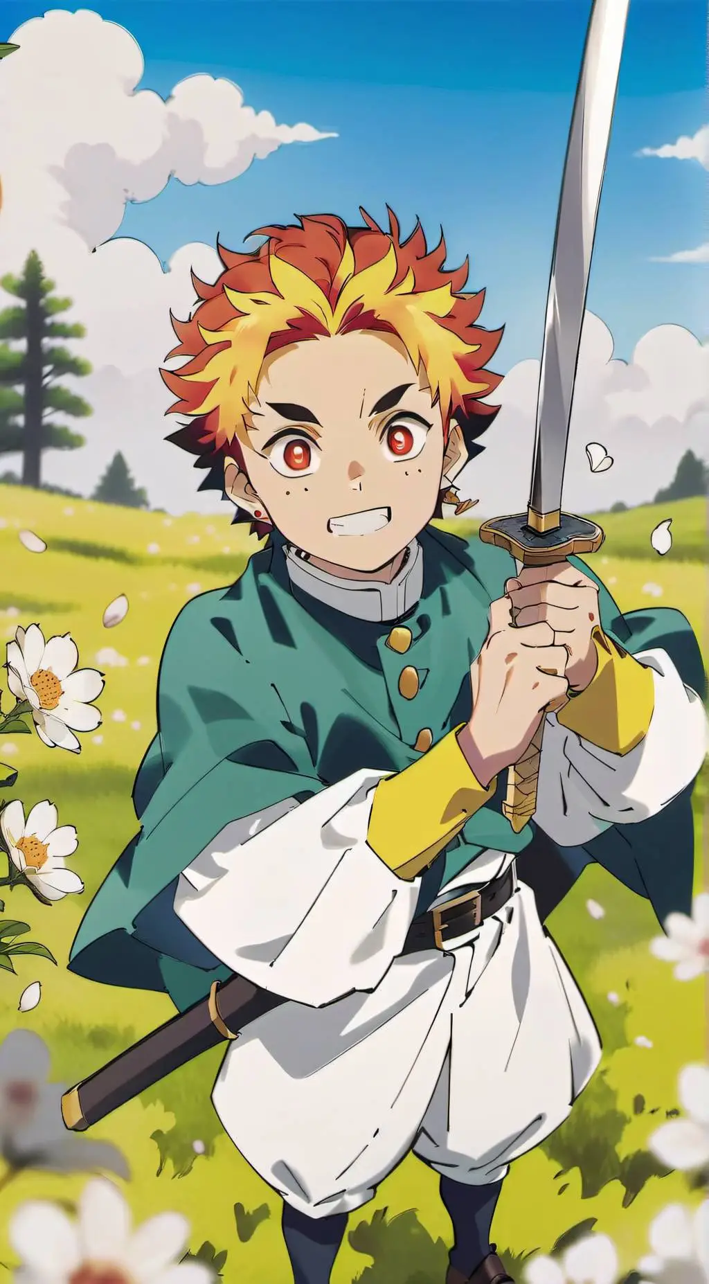 ai character: Demon Slayer  background
