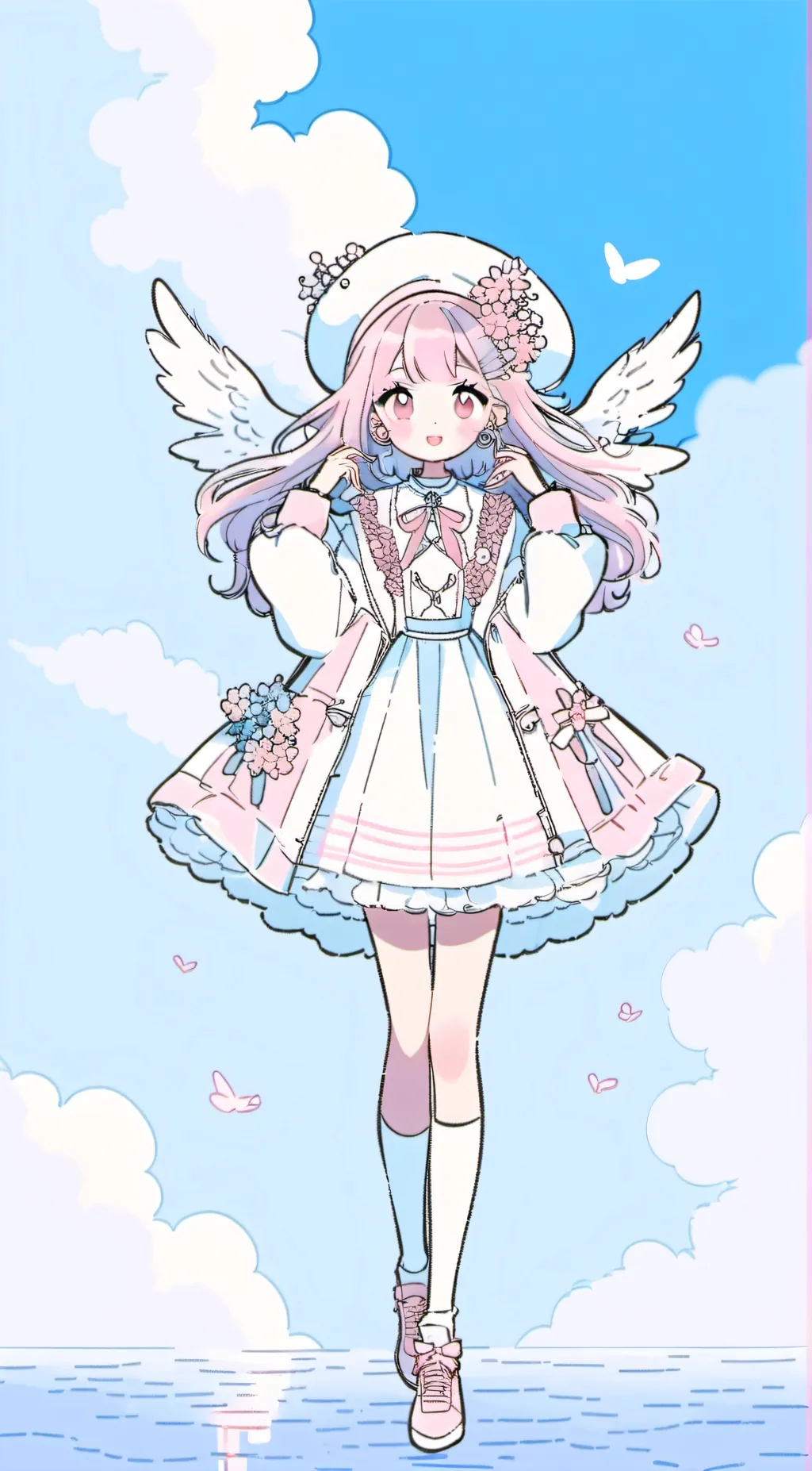 ai character: Heaven  background