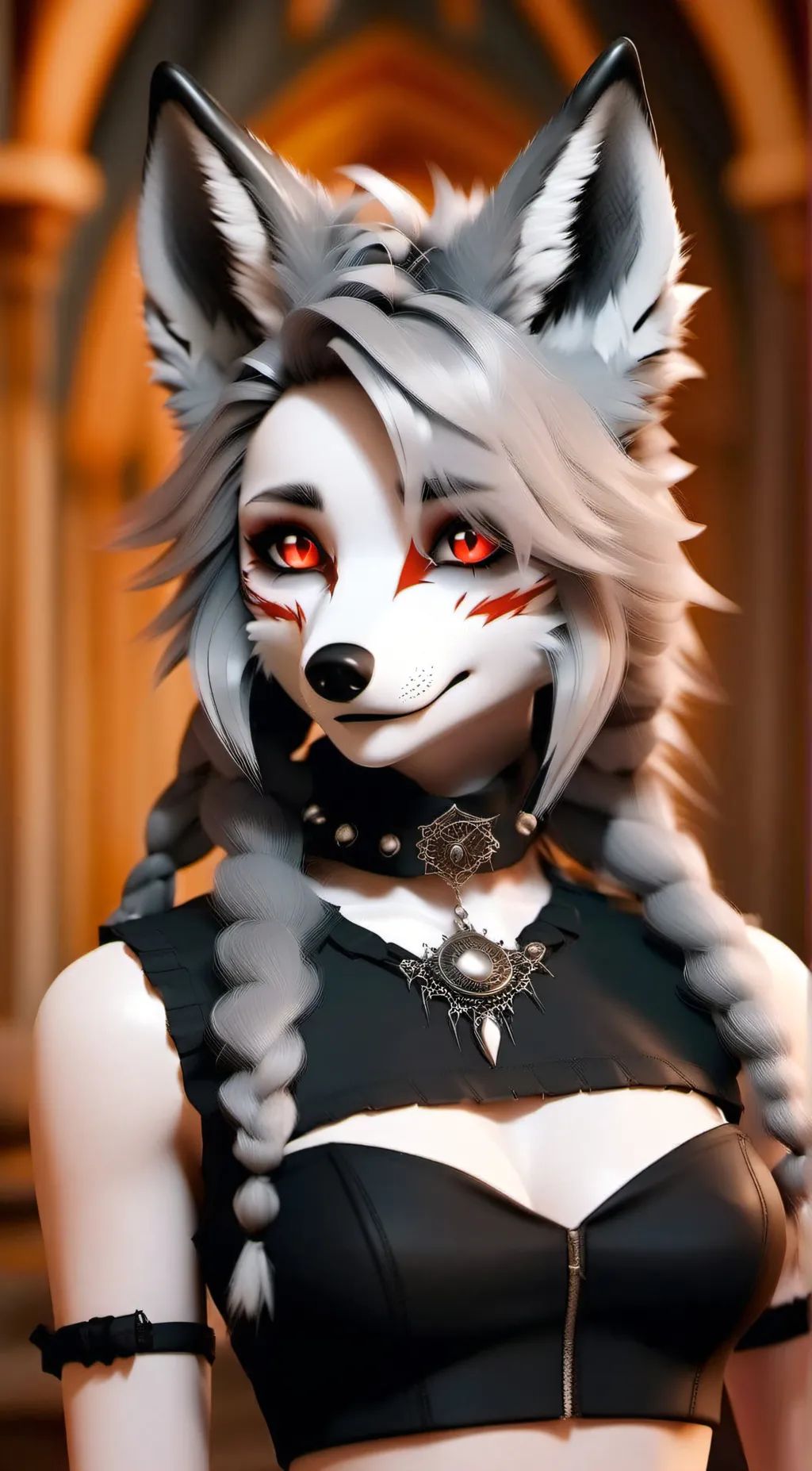 ai character: Loona(in real life background