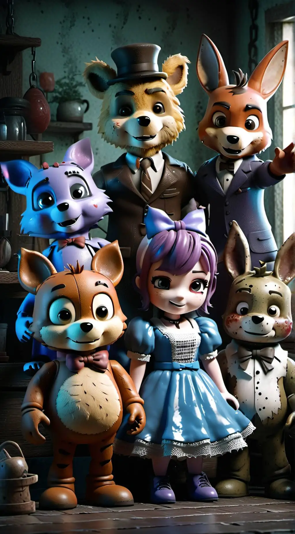 ai character: Fnaf (My au) background