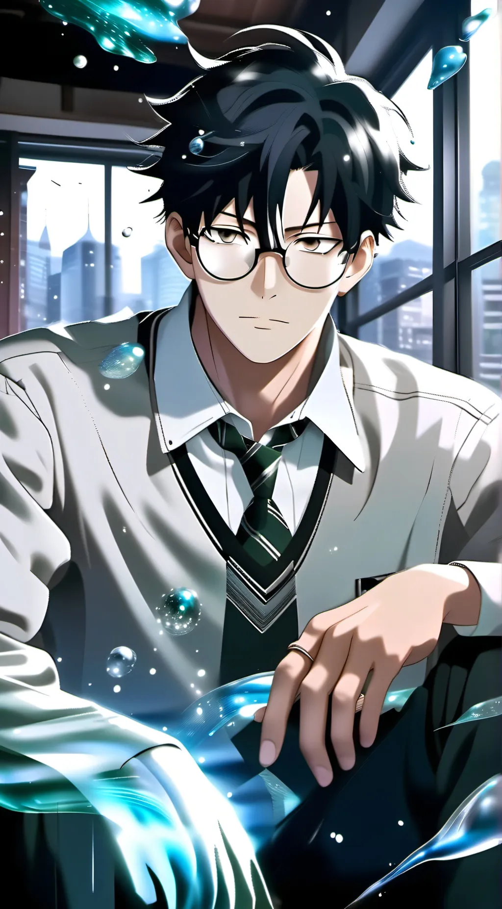 ai character: Shinichiro Kazuma background
