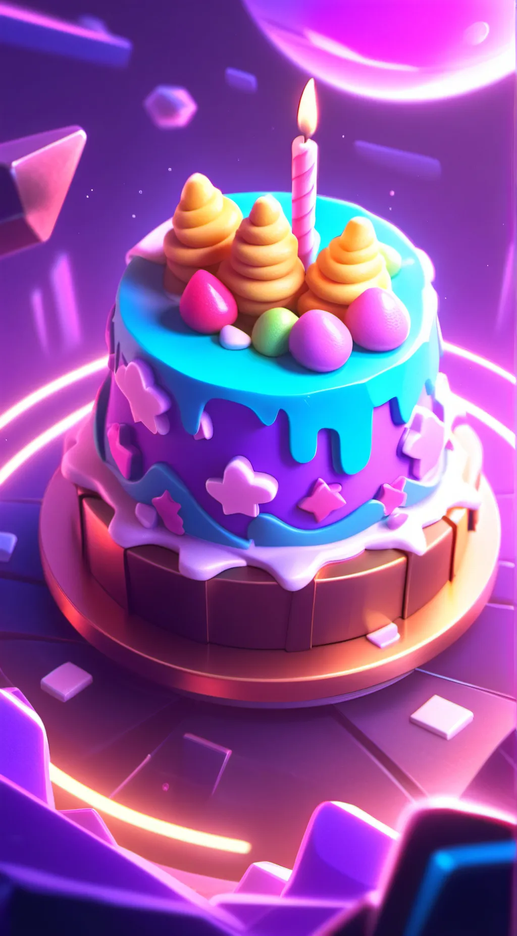 ai character: hbd talkie!! background