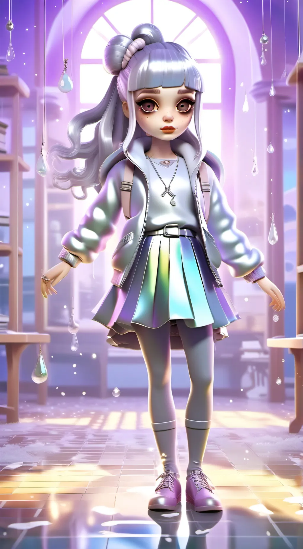 ai character: Melanie martinez  background