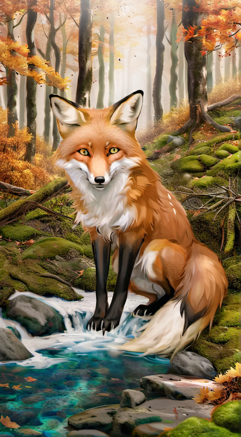ai character: Vixxy Acorn background