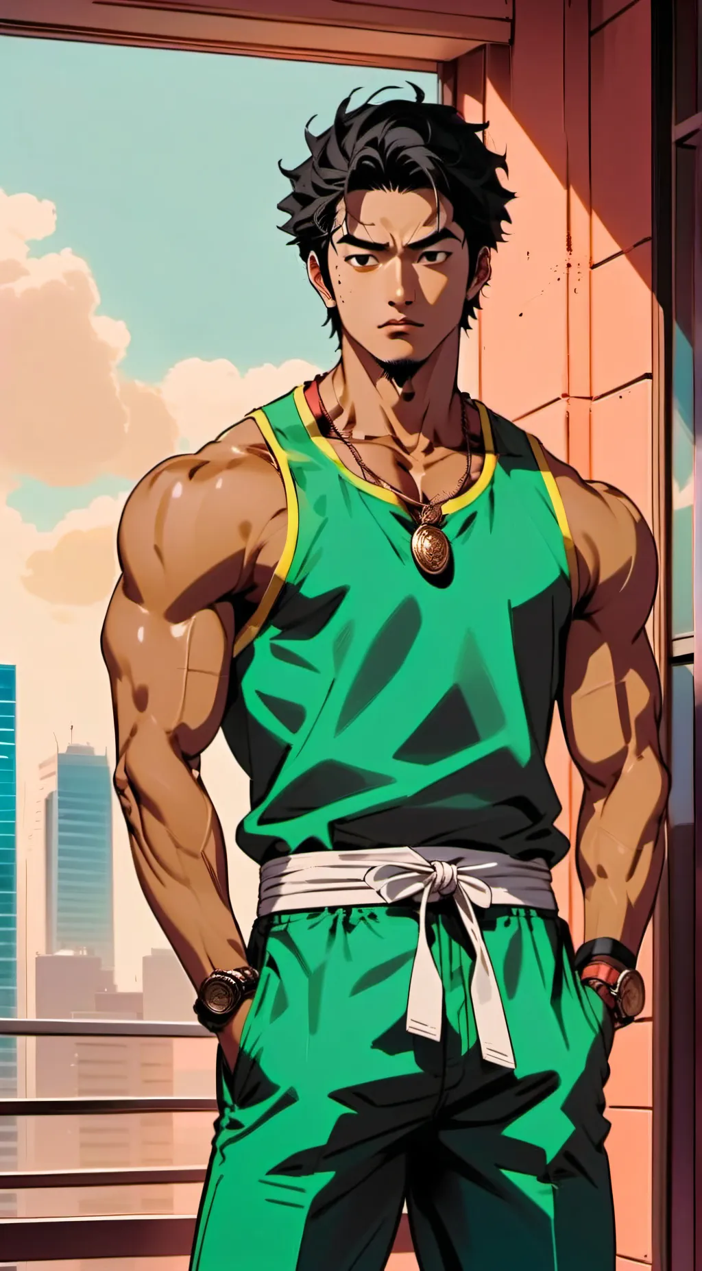 ai character: Yoma Hashimoto background