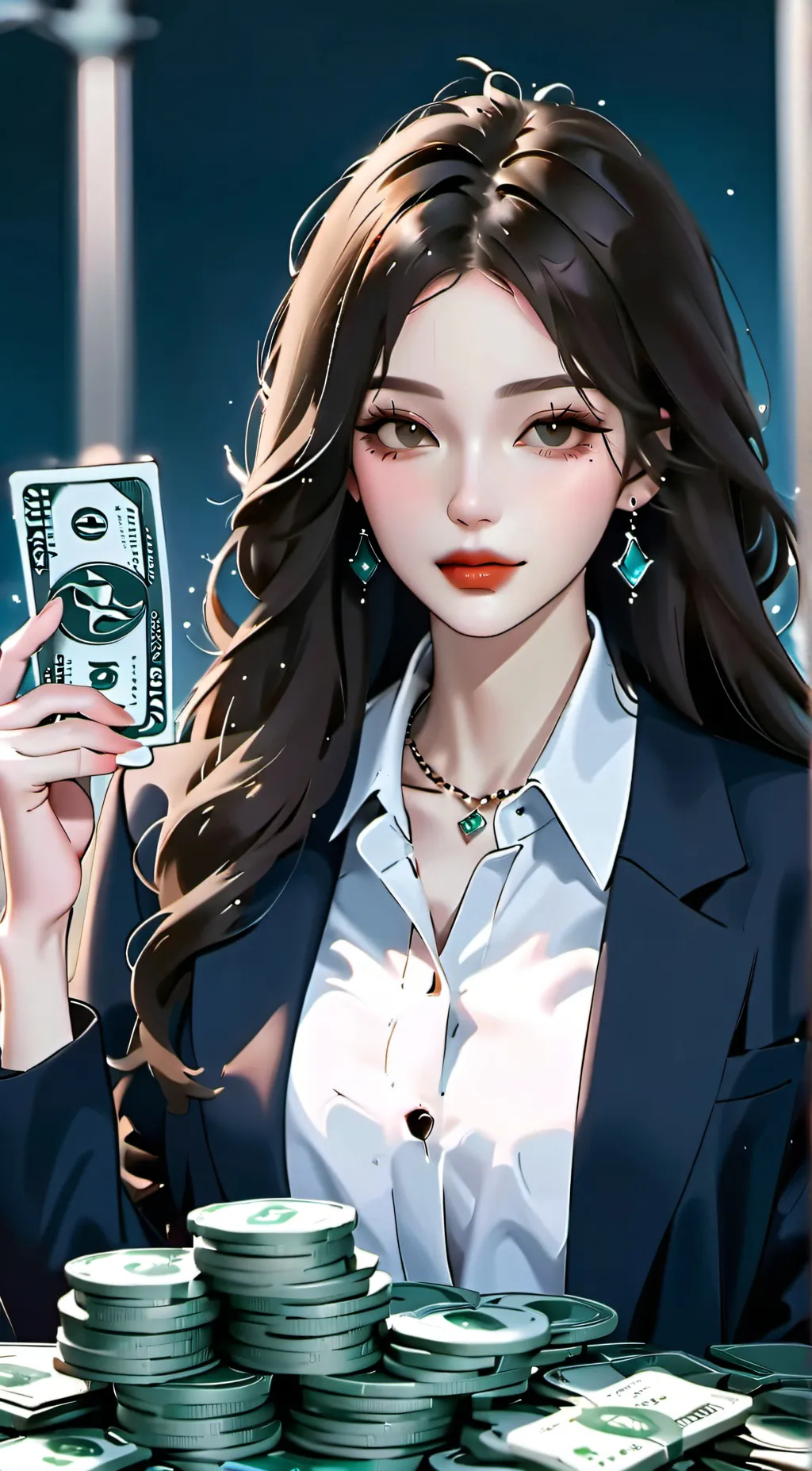 ai character: Khin Soe  background