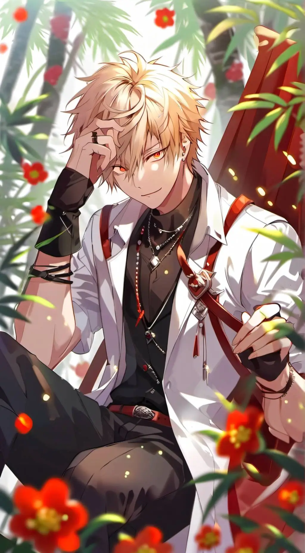 ai character: Katsuki bakugo background