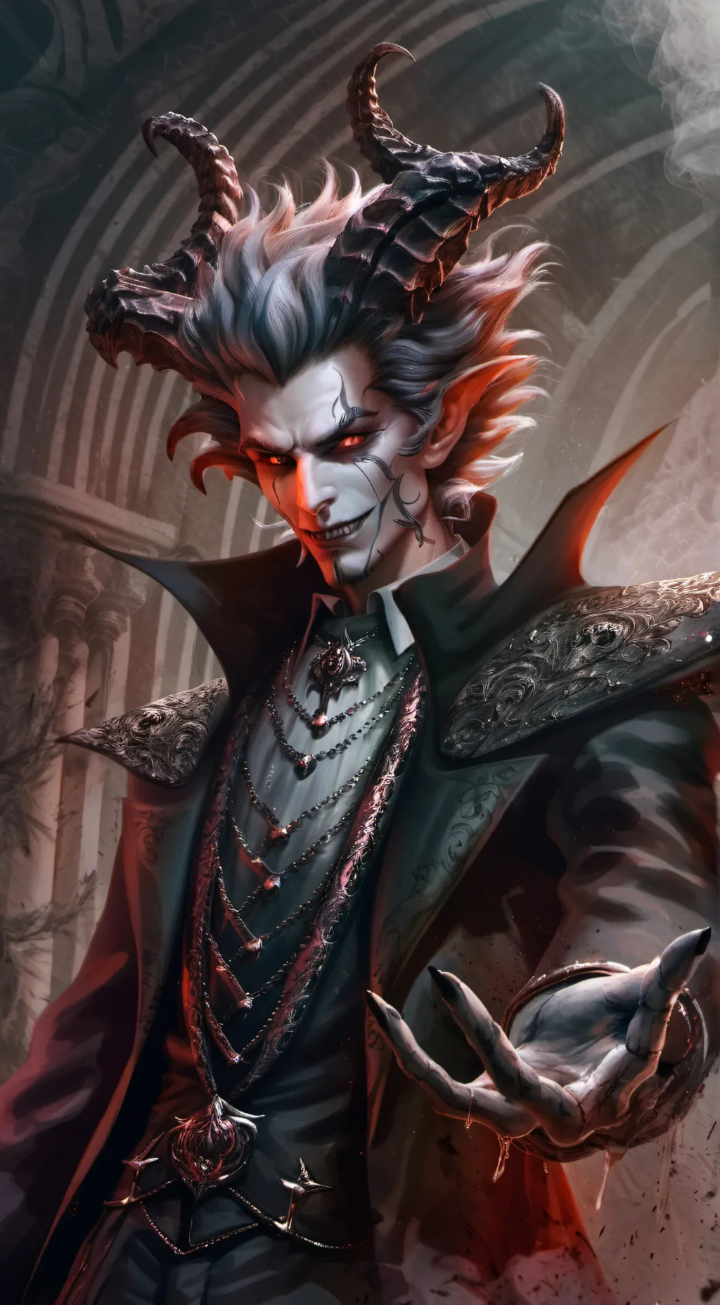 ai character: Demon king background