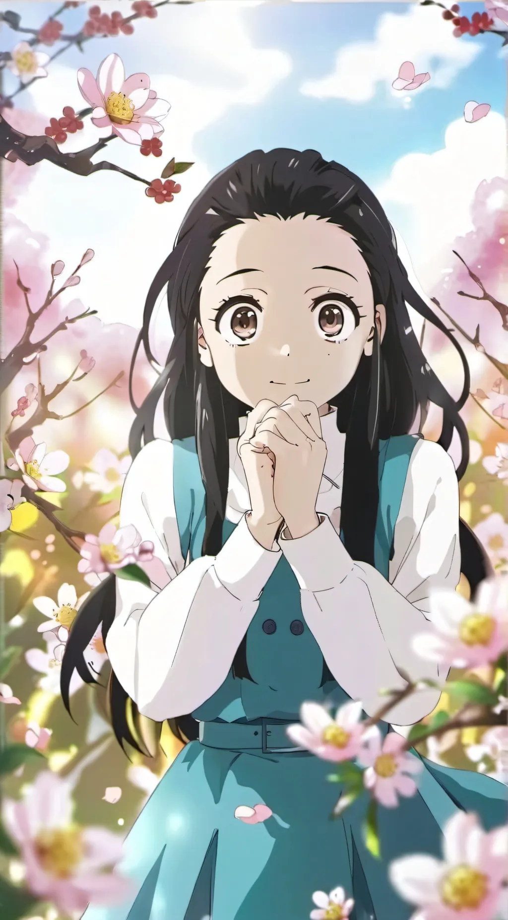 ai character: Nezuko background