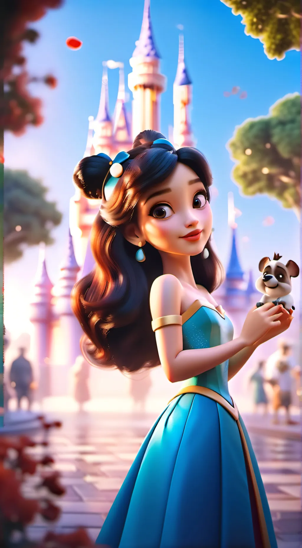 ai character: girl infection  background