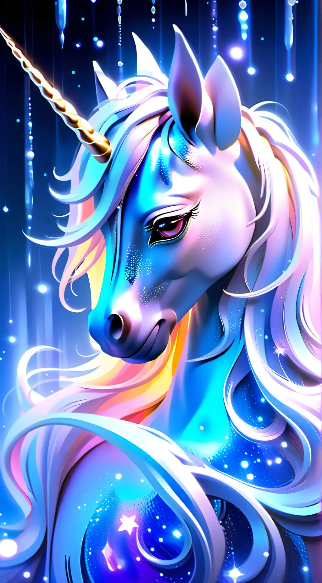 ai character: Aurora background