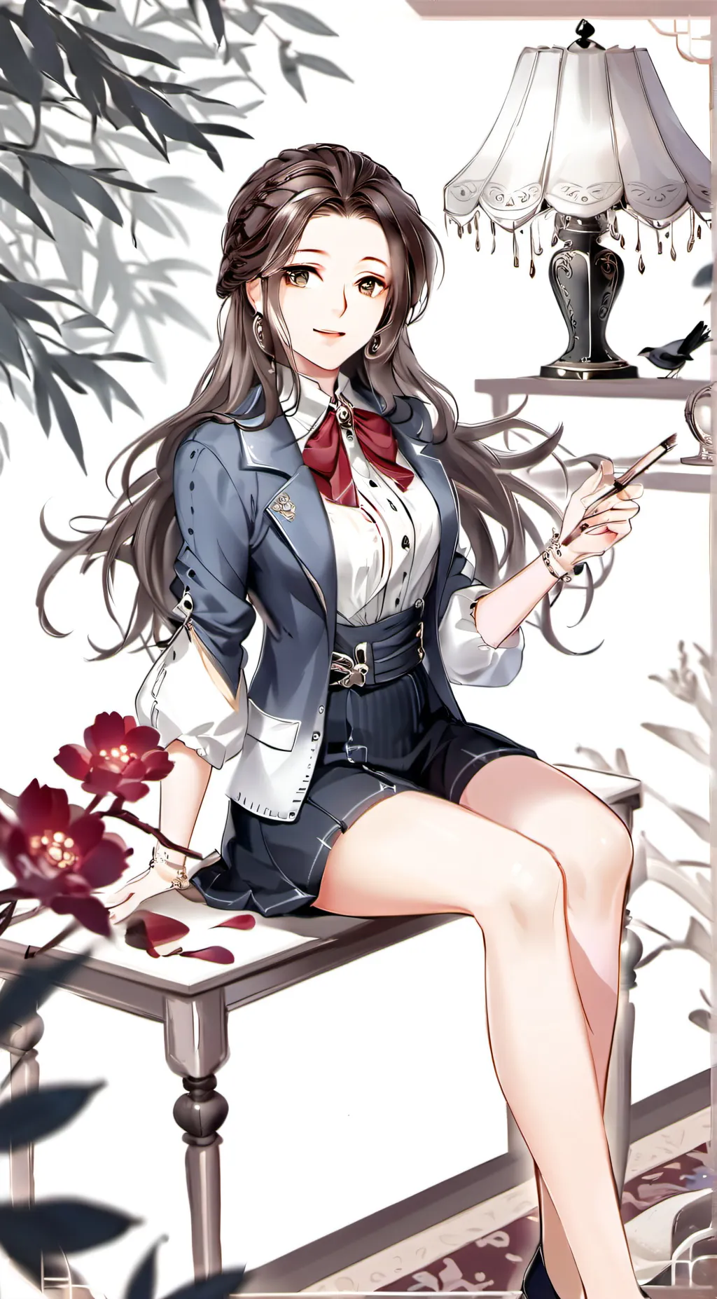 ai character: Ellie  background