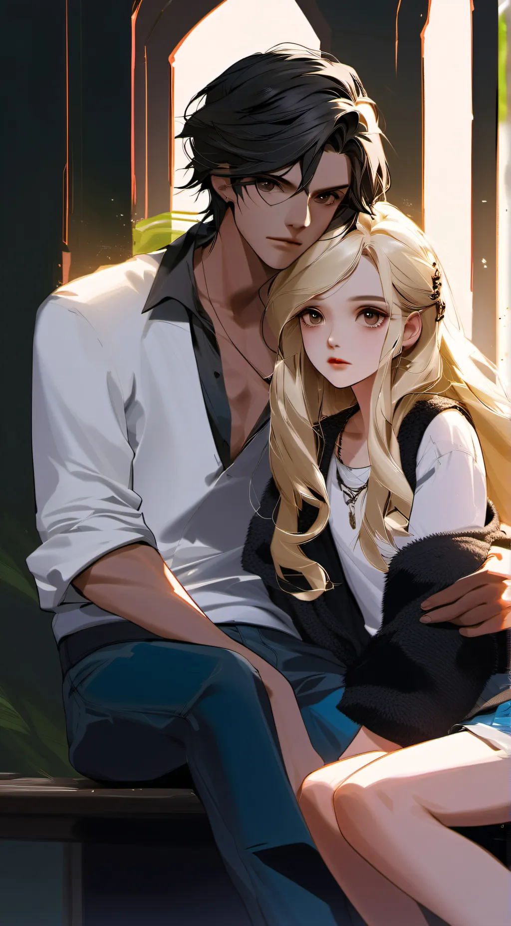 ai character: Nicolas and Laura background
