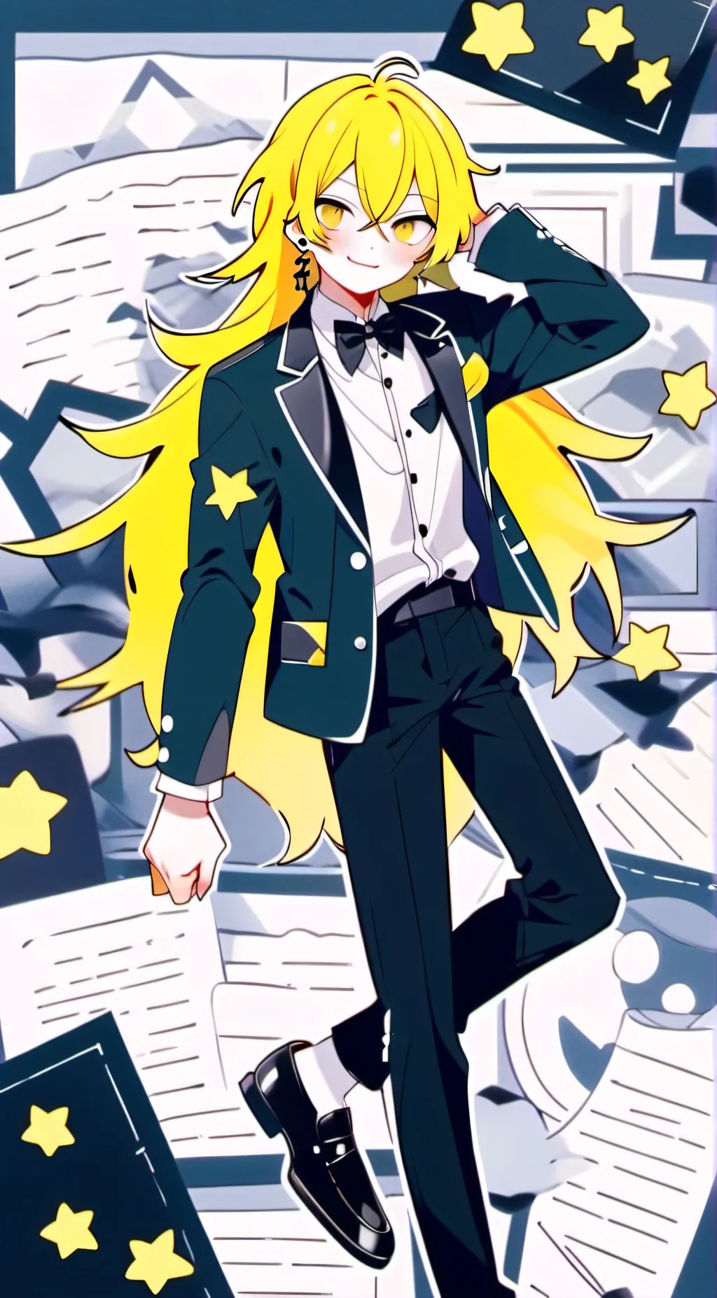 ai character: mr happy background