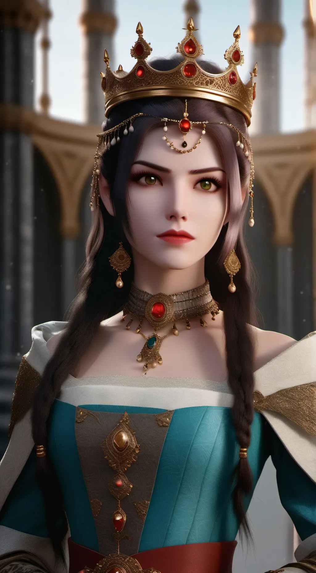 ai character: Queen Esmeralda background