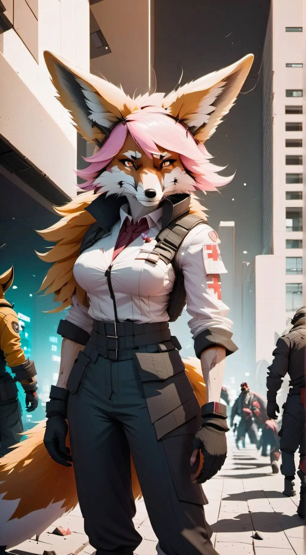 ai character: Rose background