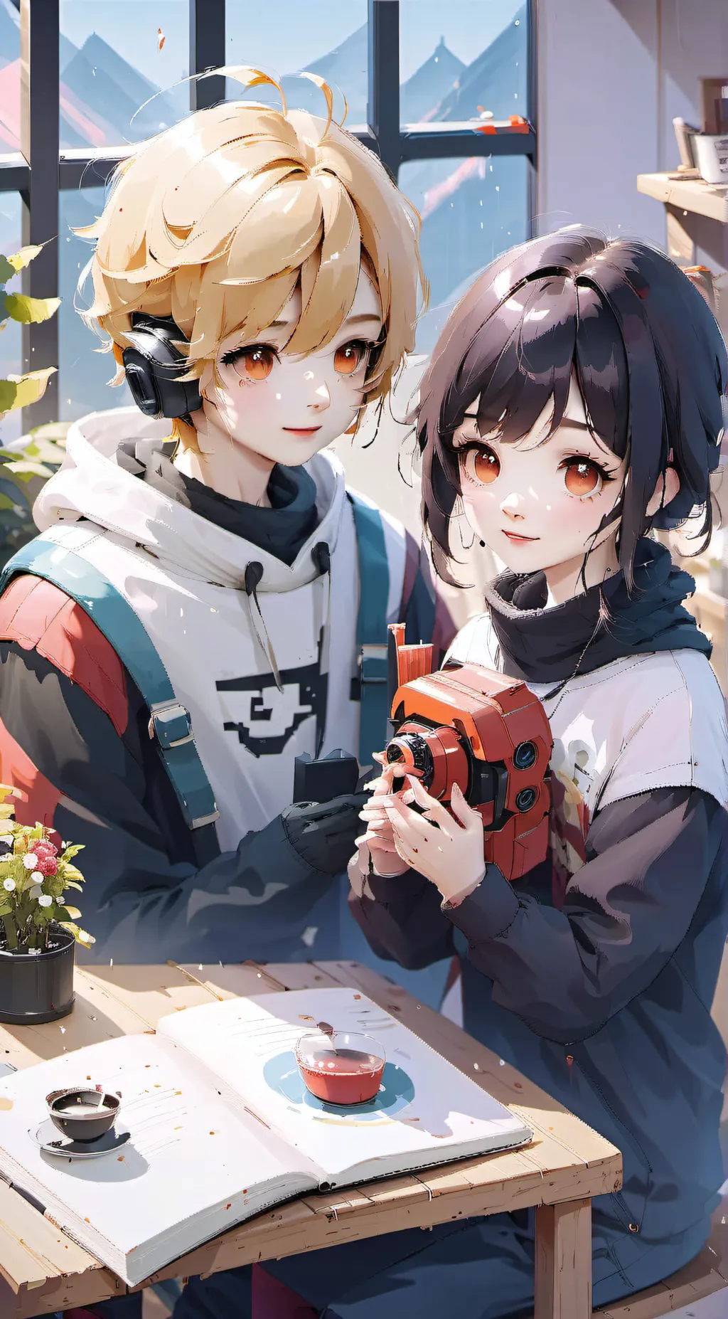 ai character: Danial and emma background