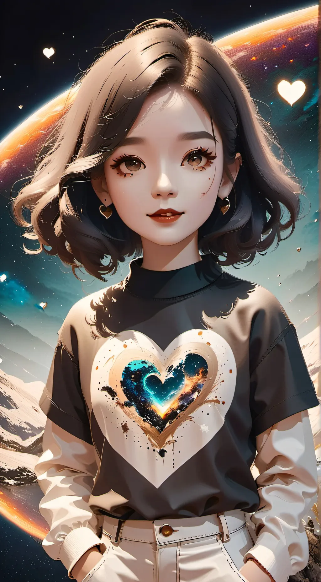 ai character: Pluto❄️🤍 background