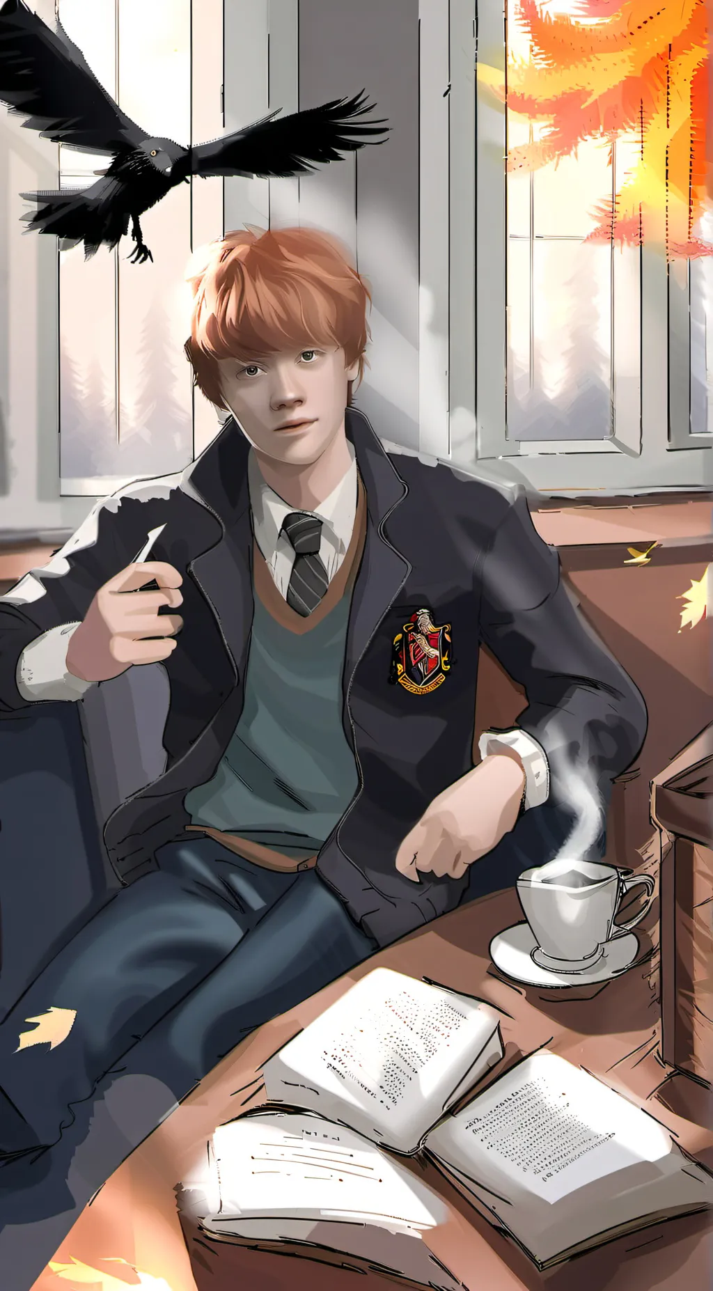 ai character: Ron Weasley  background