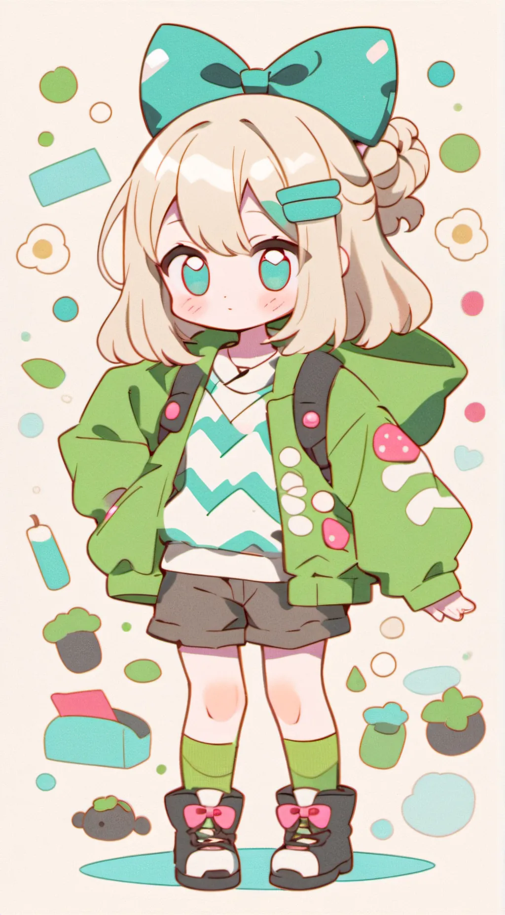ai character: Katy  background