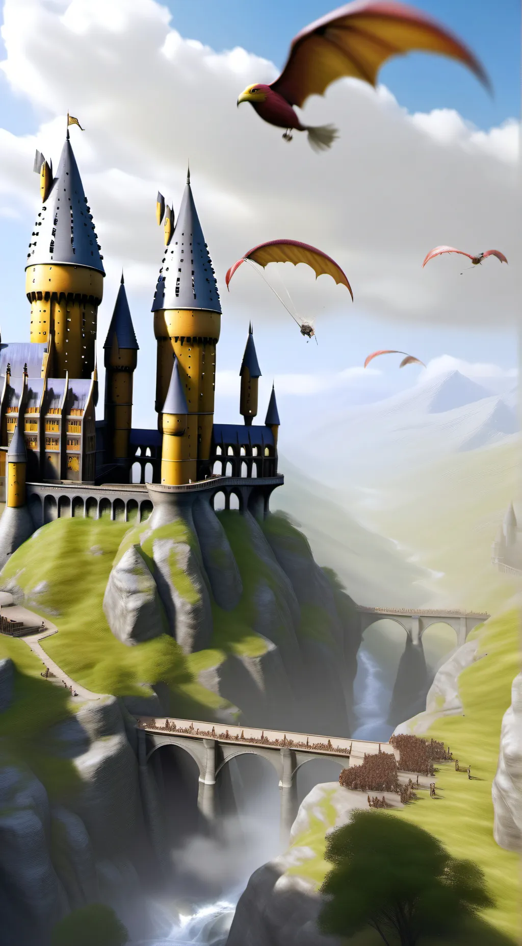 ai character: Howarts slays background