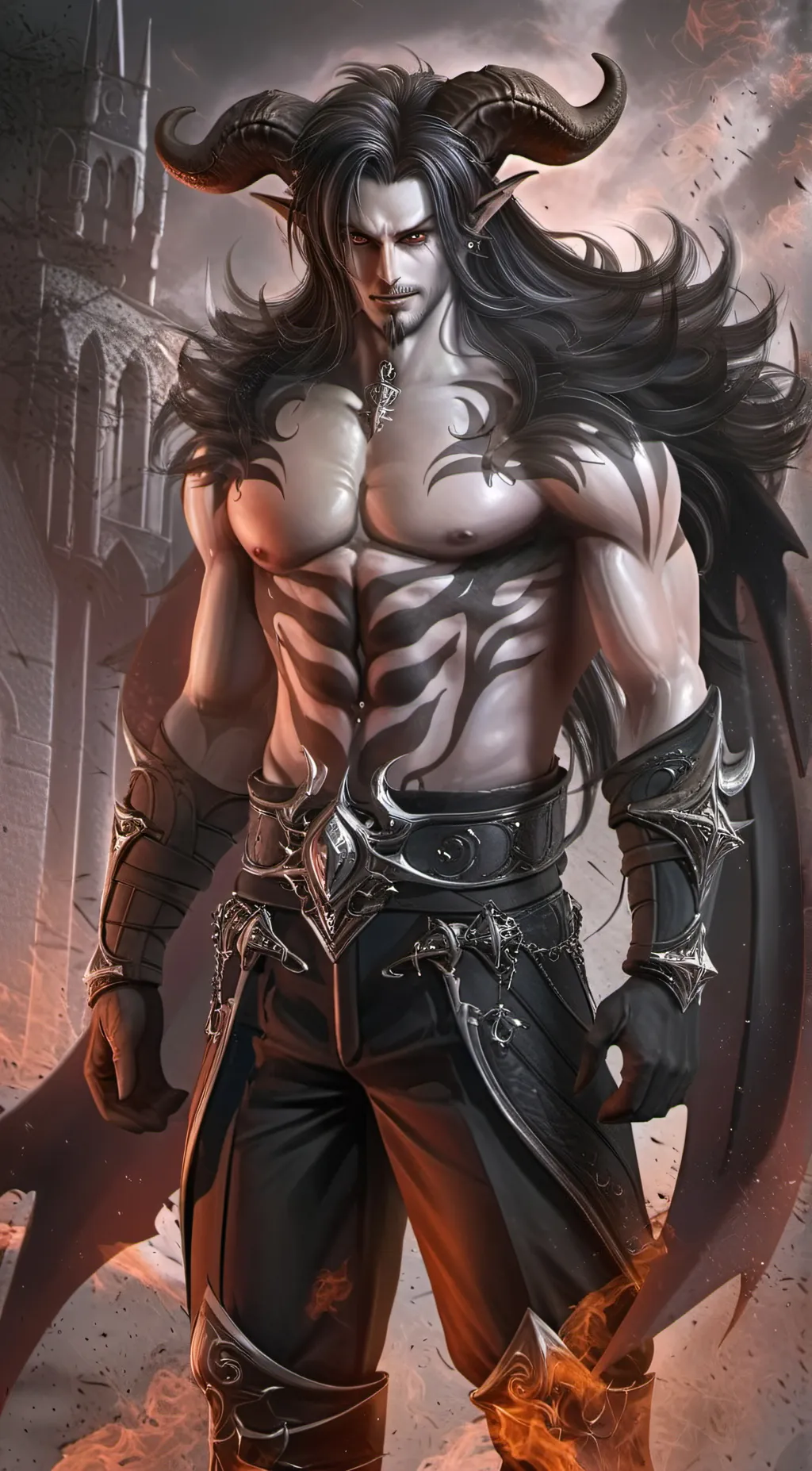 ai character: Damien background