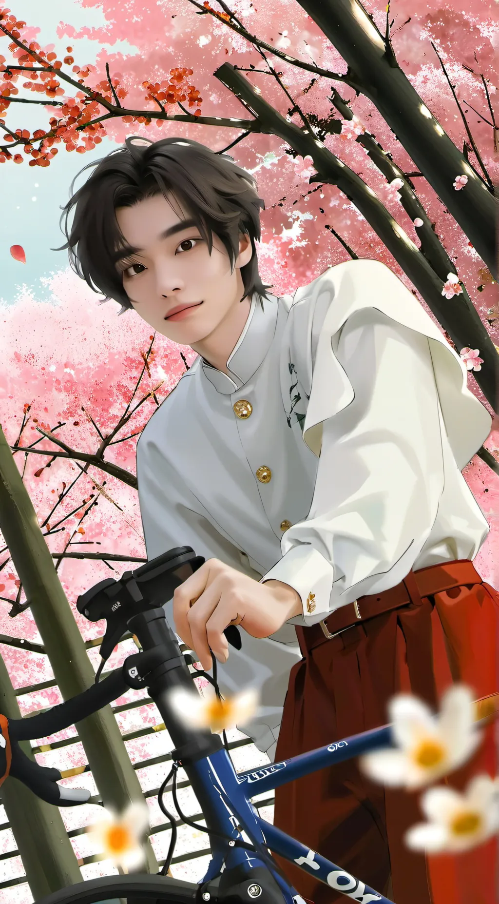 ai character: Hyunjin  background