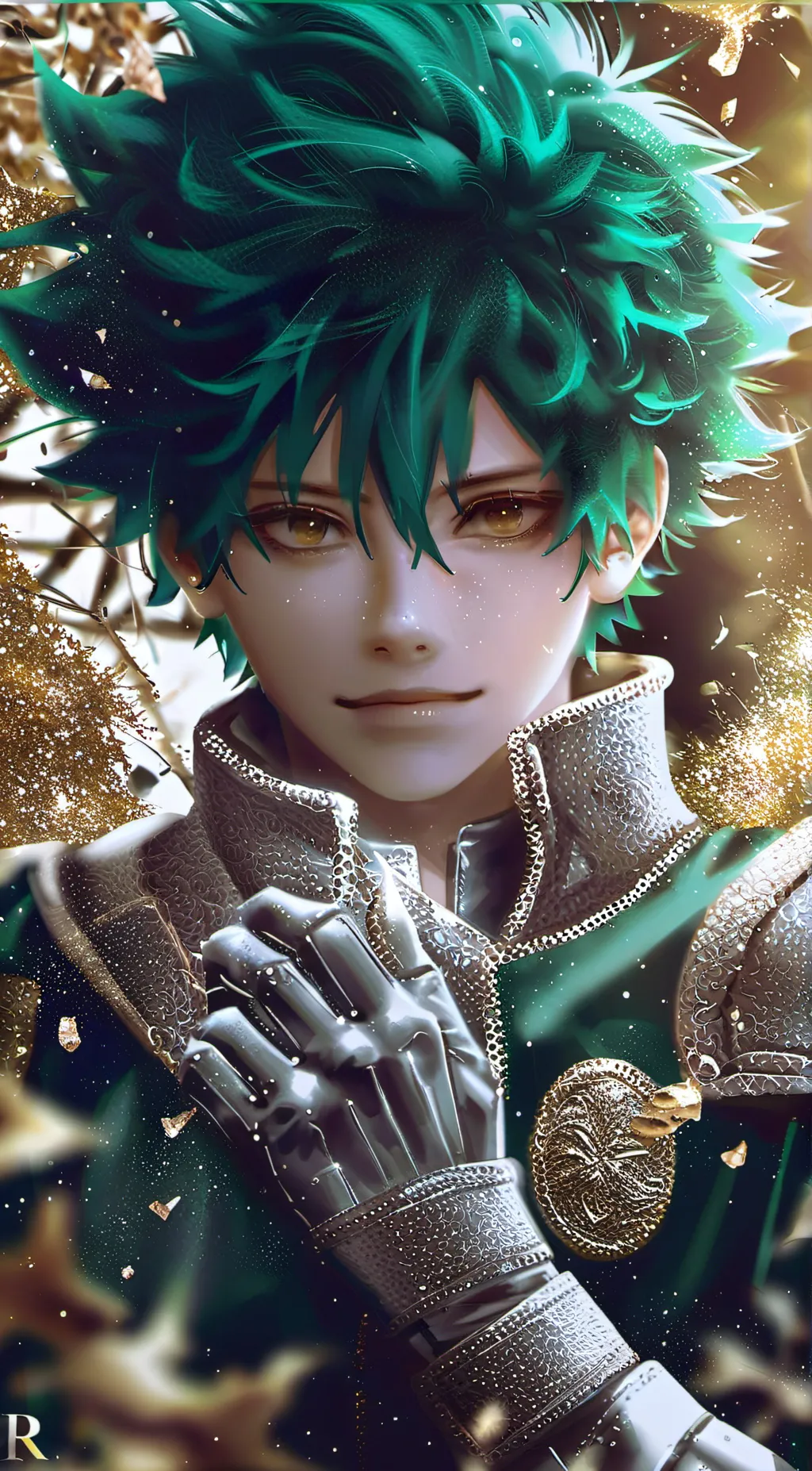 ai character: Izuku midoriya background
