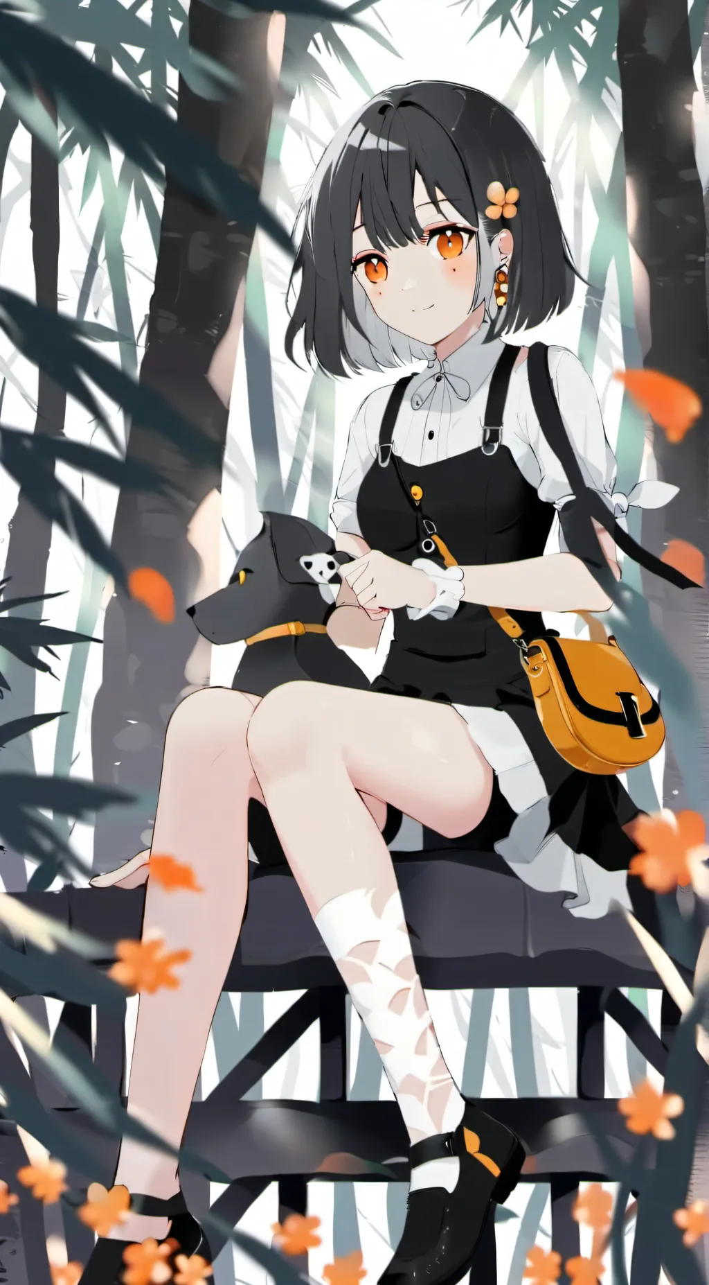 ai character: Rose background
