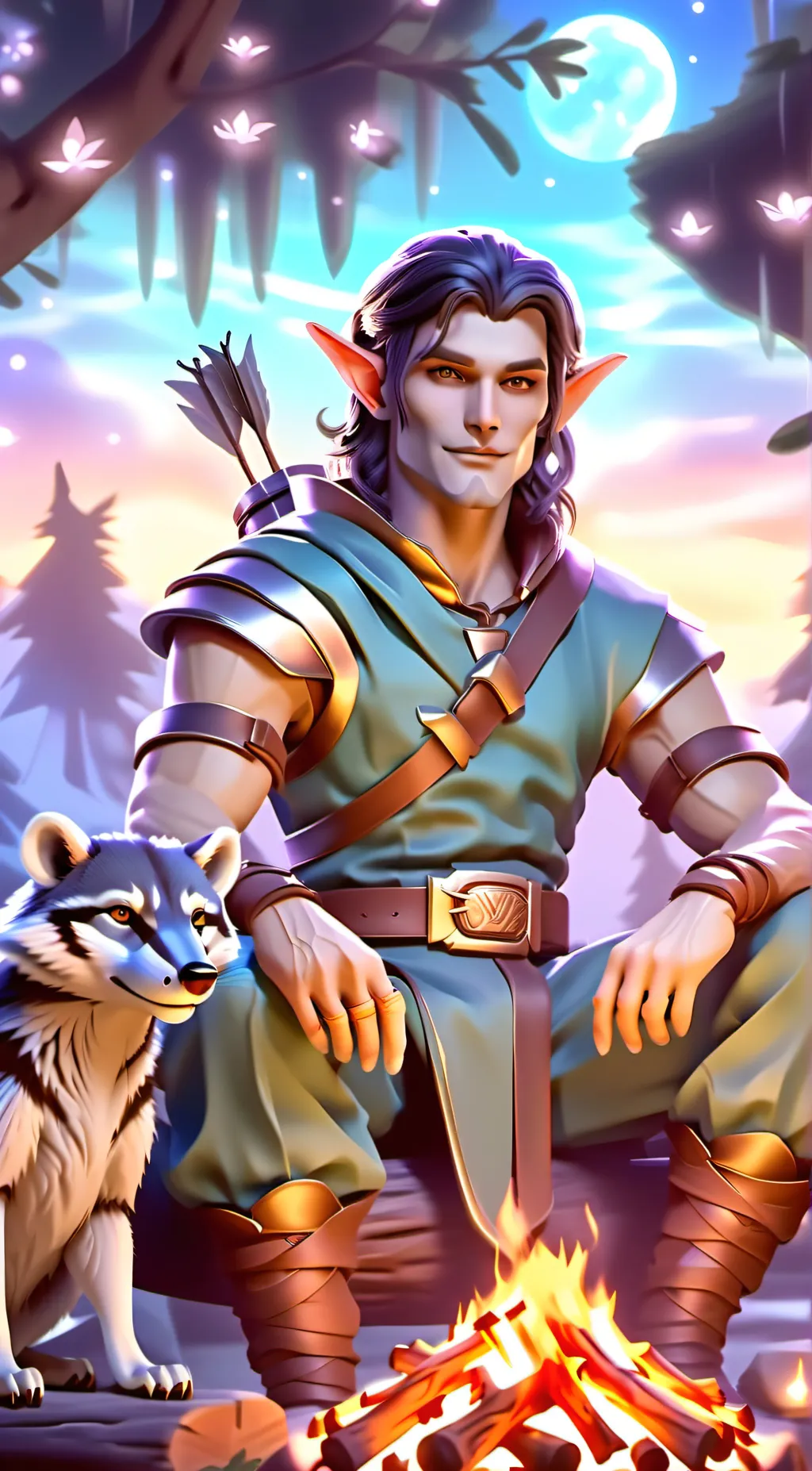 ai character: Treaelle  background