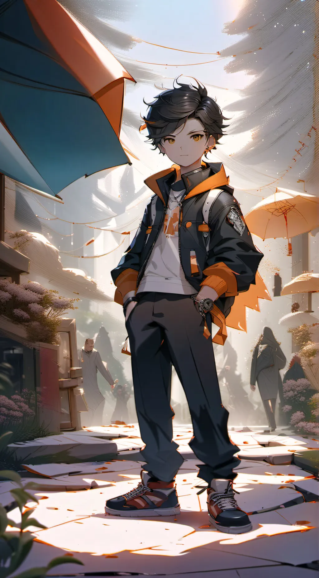 ai character: Lucas  background