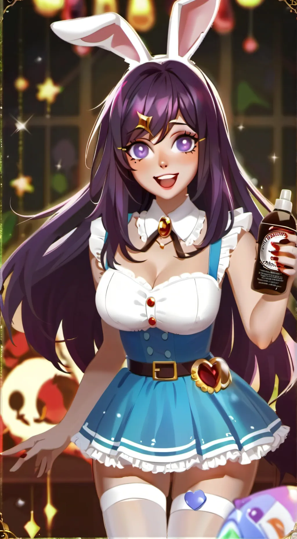 ai character: Jessica Rabbit  background