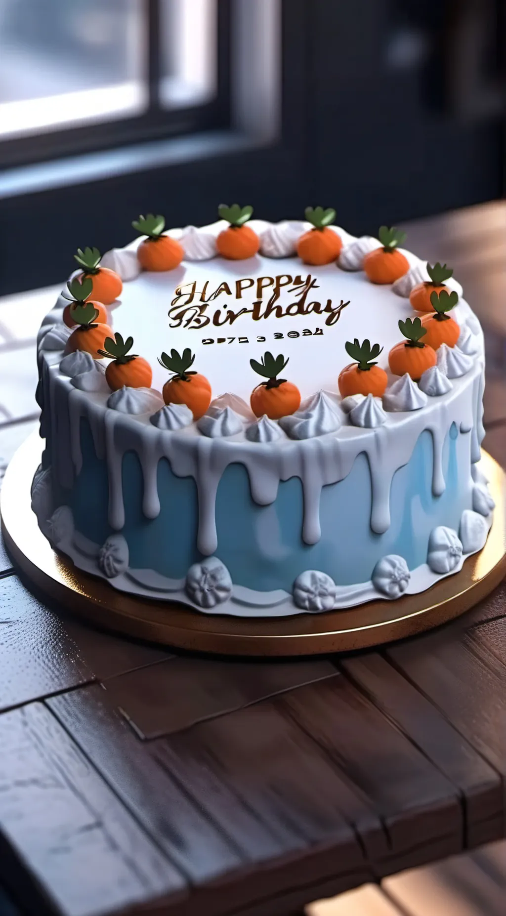ai character: Happy birthday background