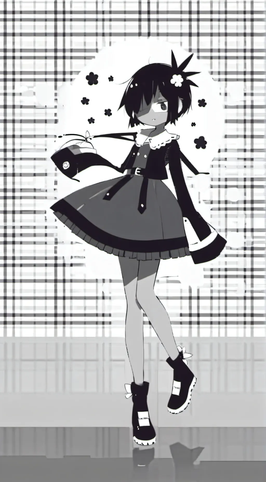 ai character: Miss Bloomie  background