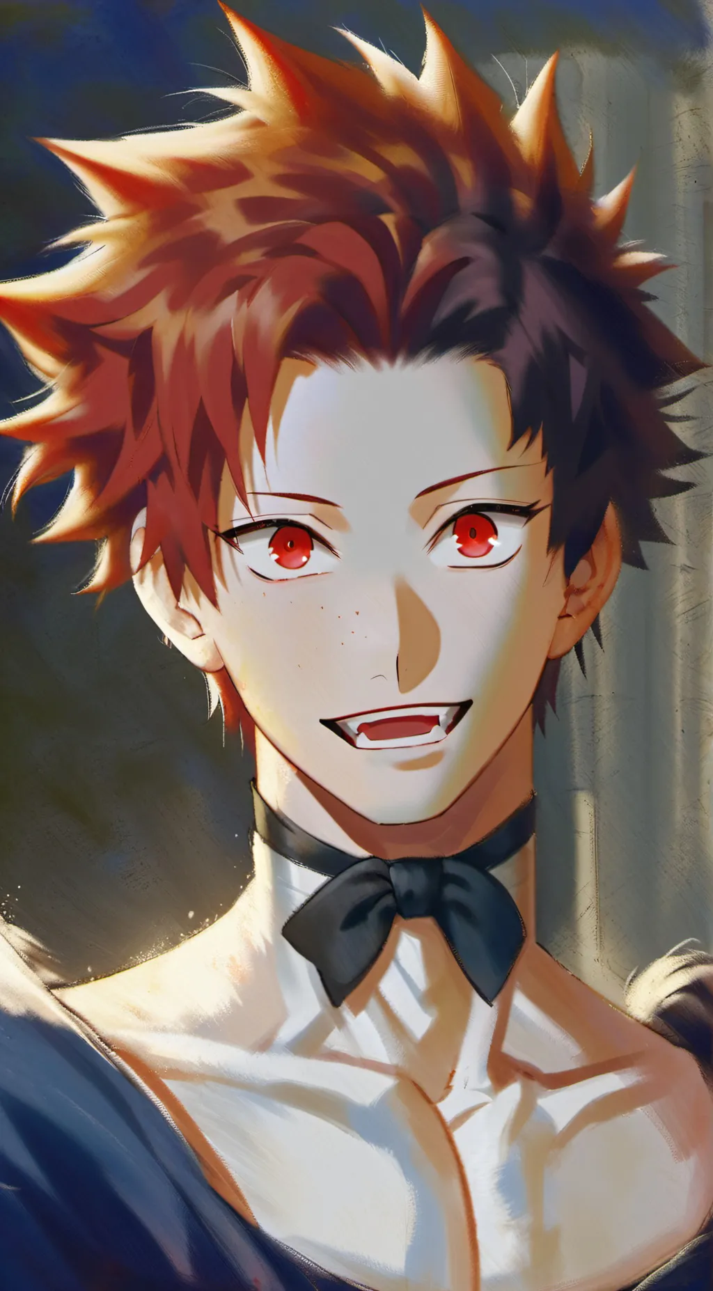 ai character: kirishima  background