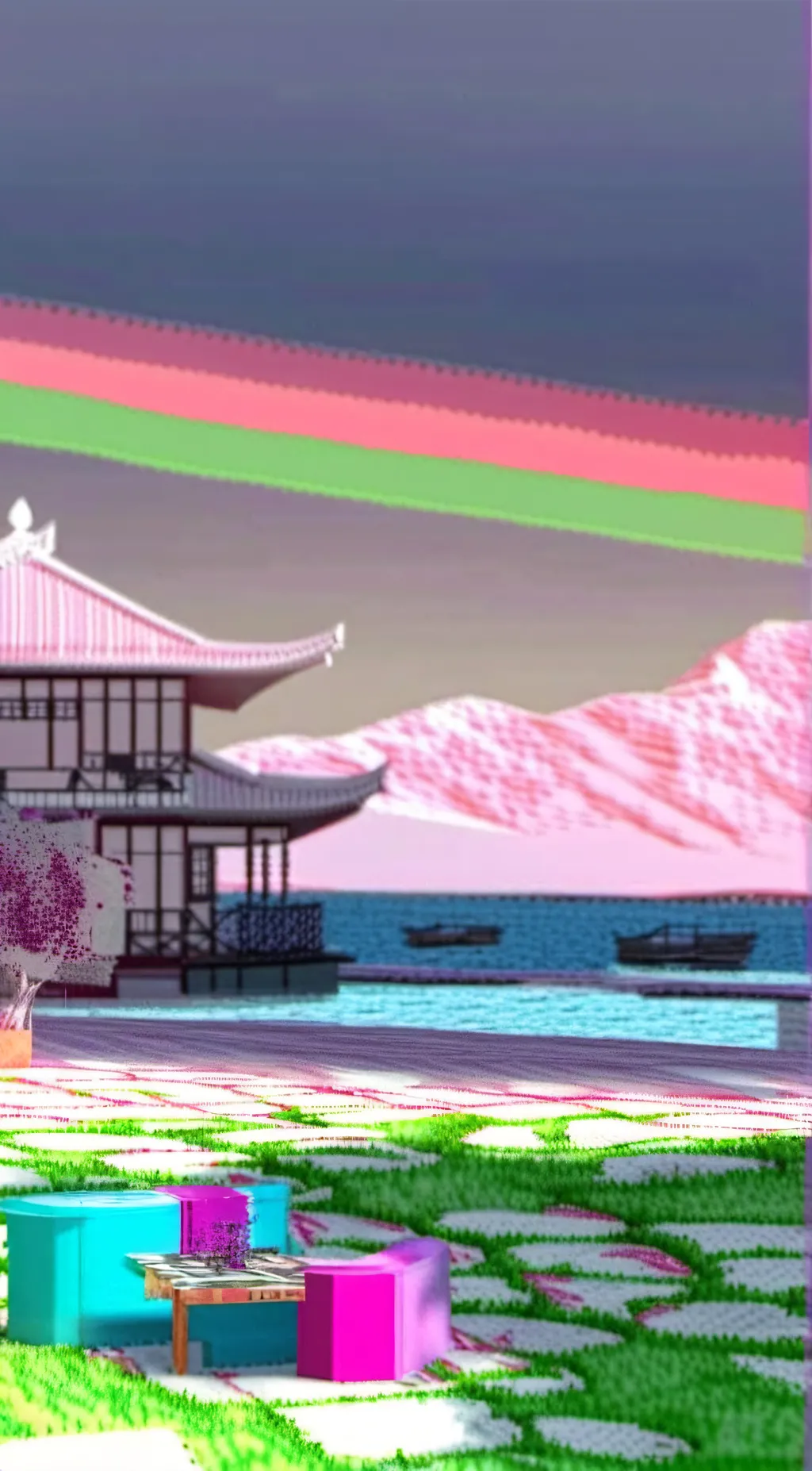 ai character: Art Showcase background