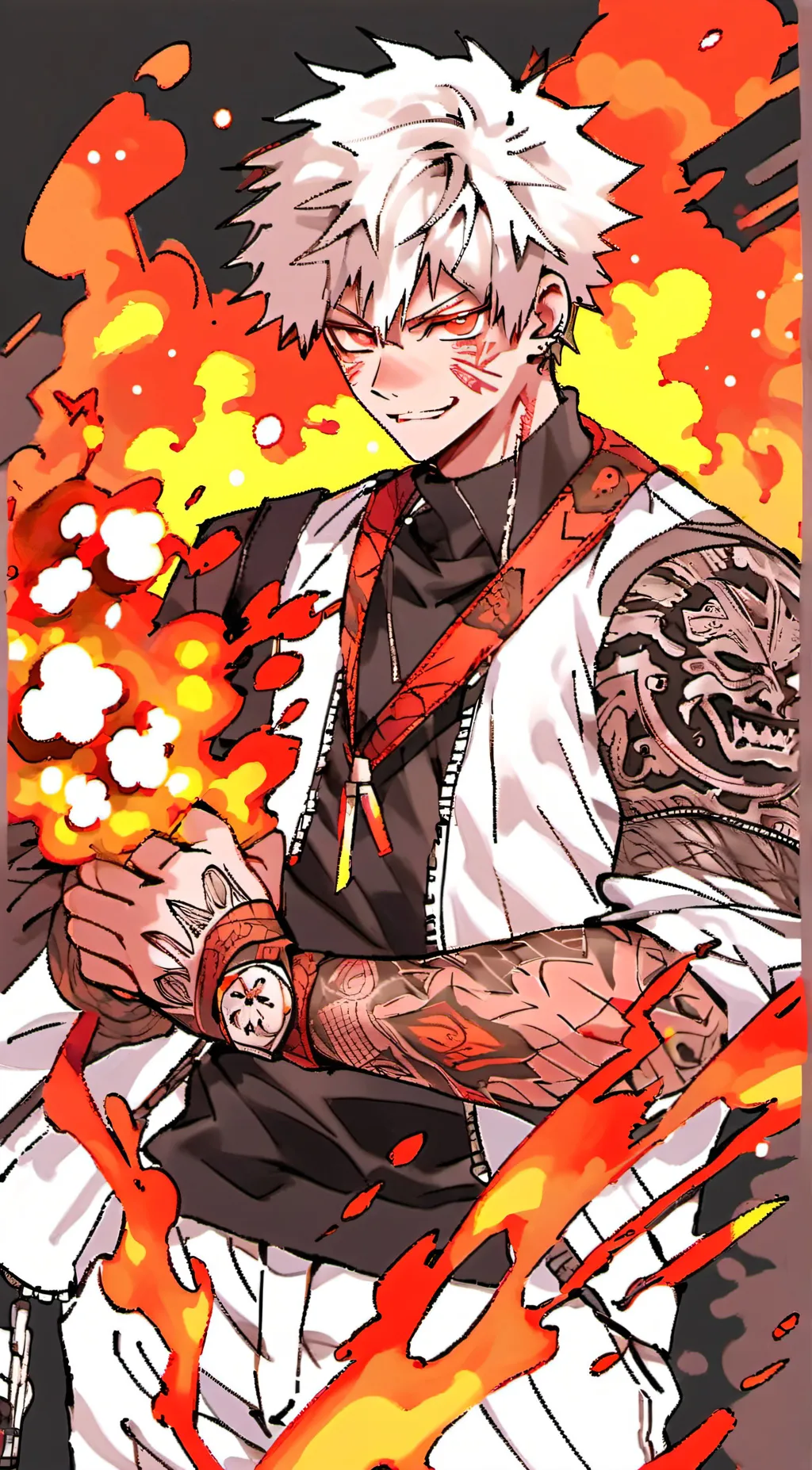 ai character: Bakugou Katsuki💥 background