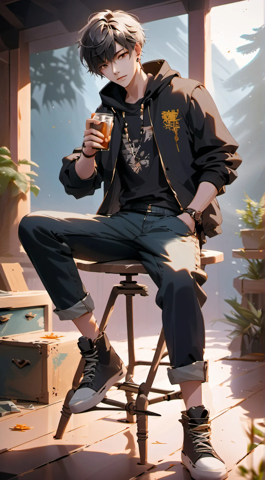 ai character: MHA singer background