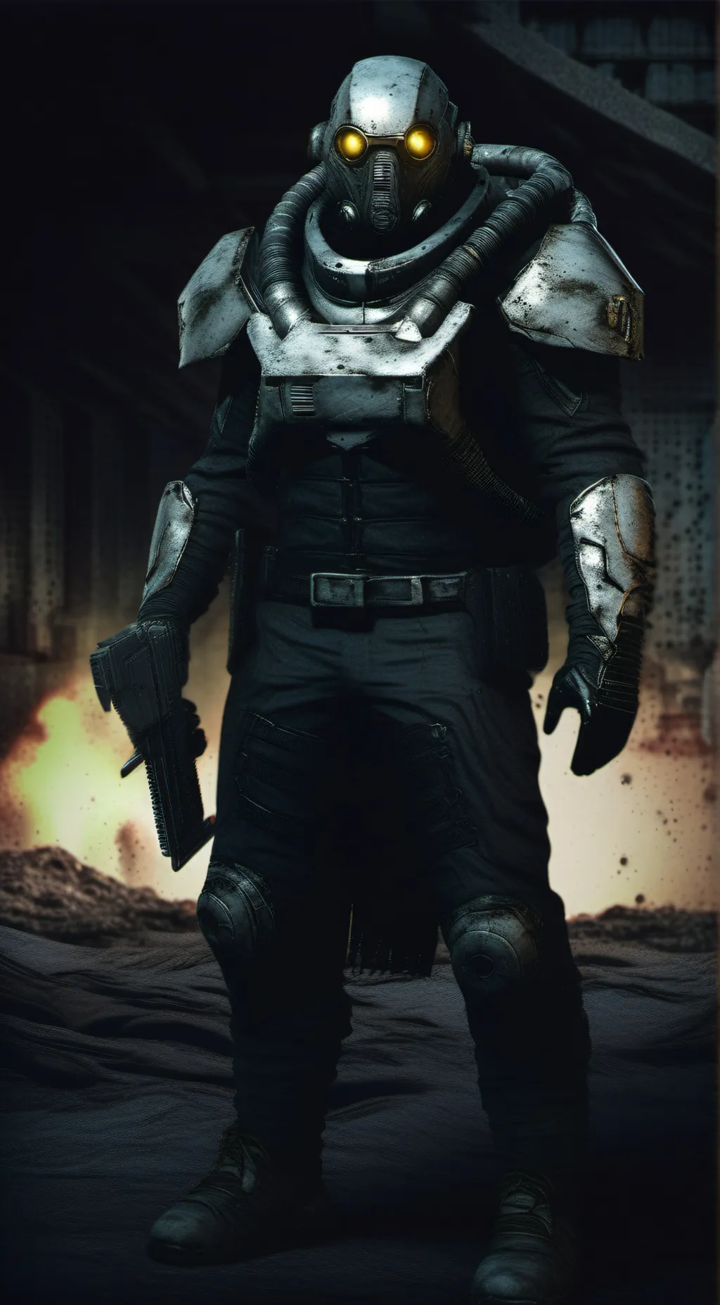 ai character: Arch Dornan  background