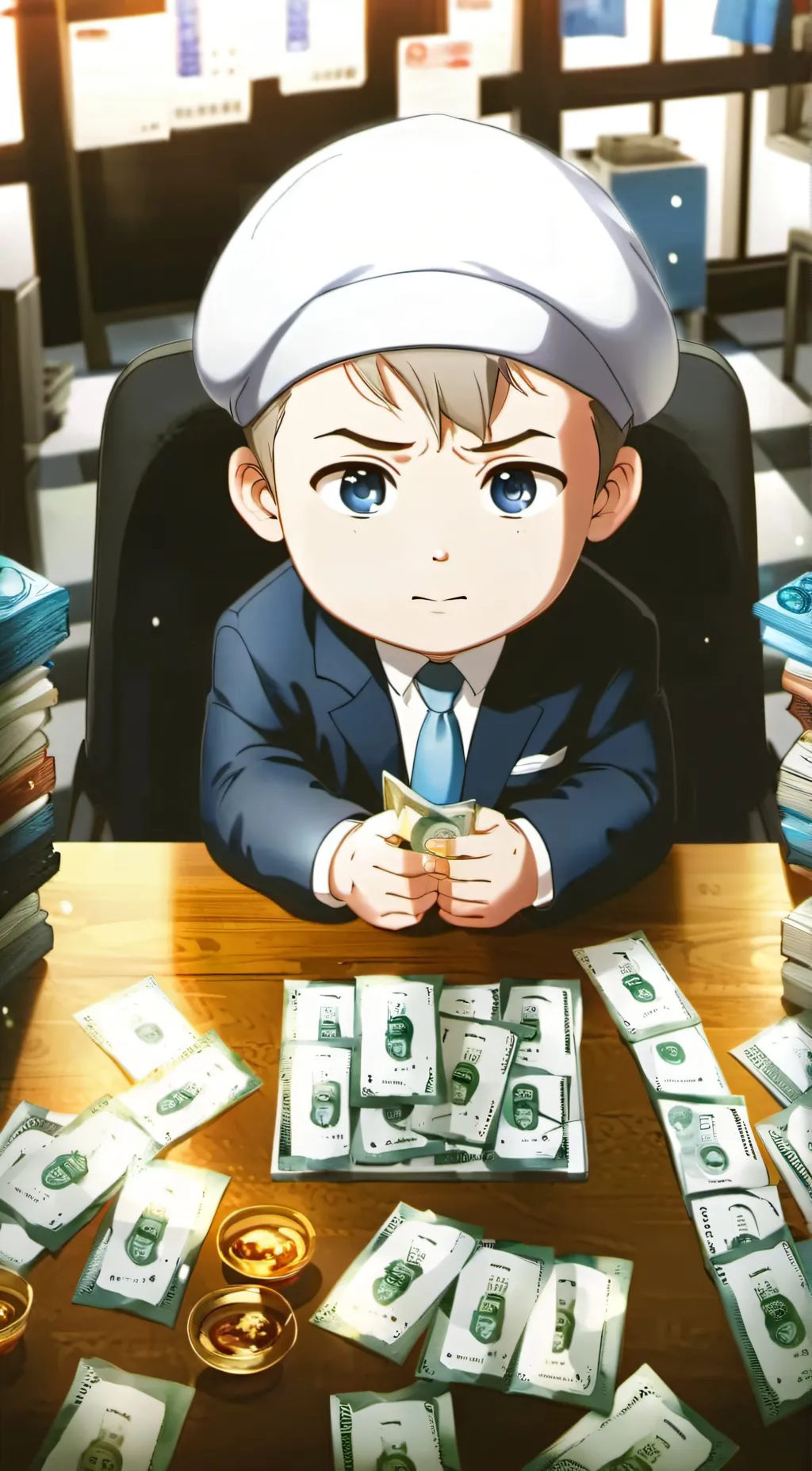 ai character: boss baby background