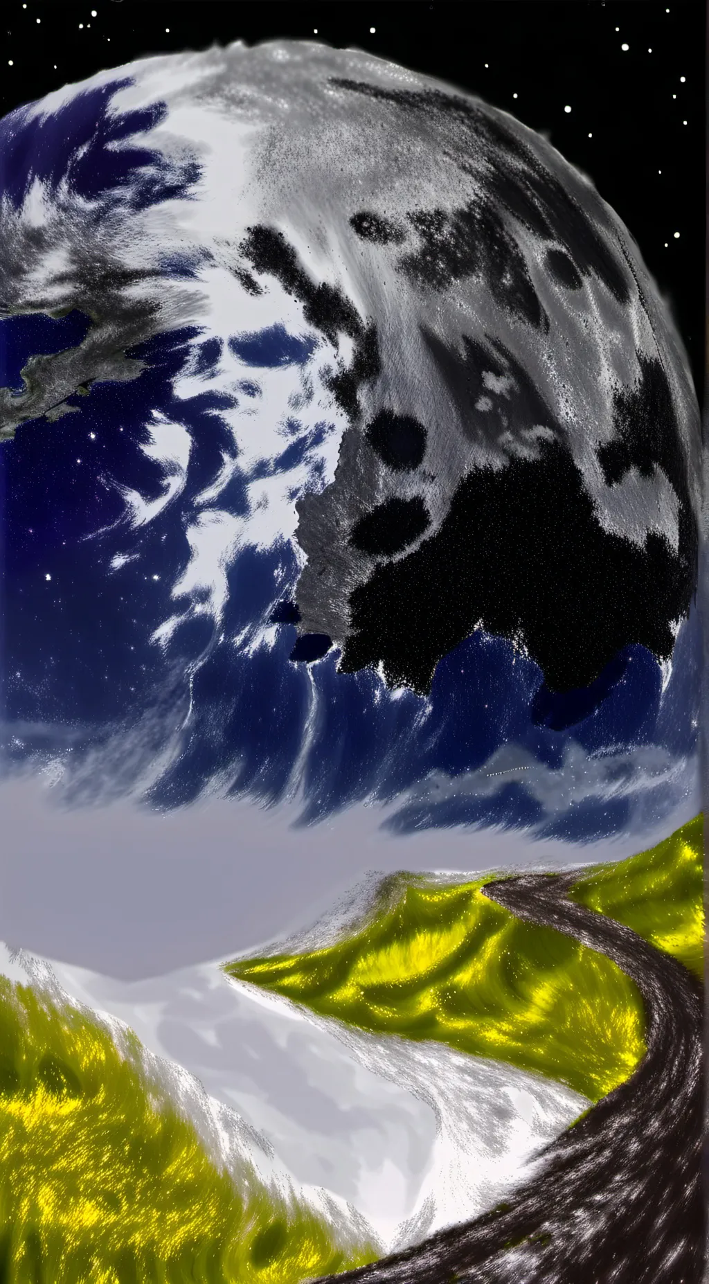 ai character: earth background