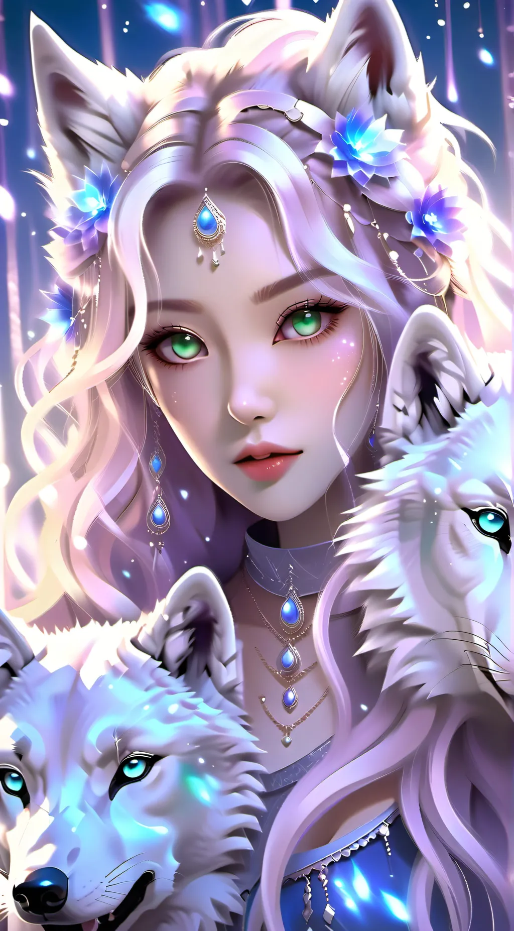 ai character: Luna  background