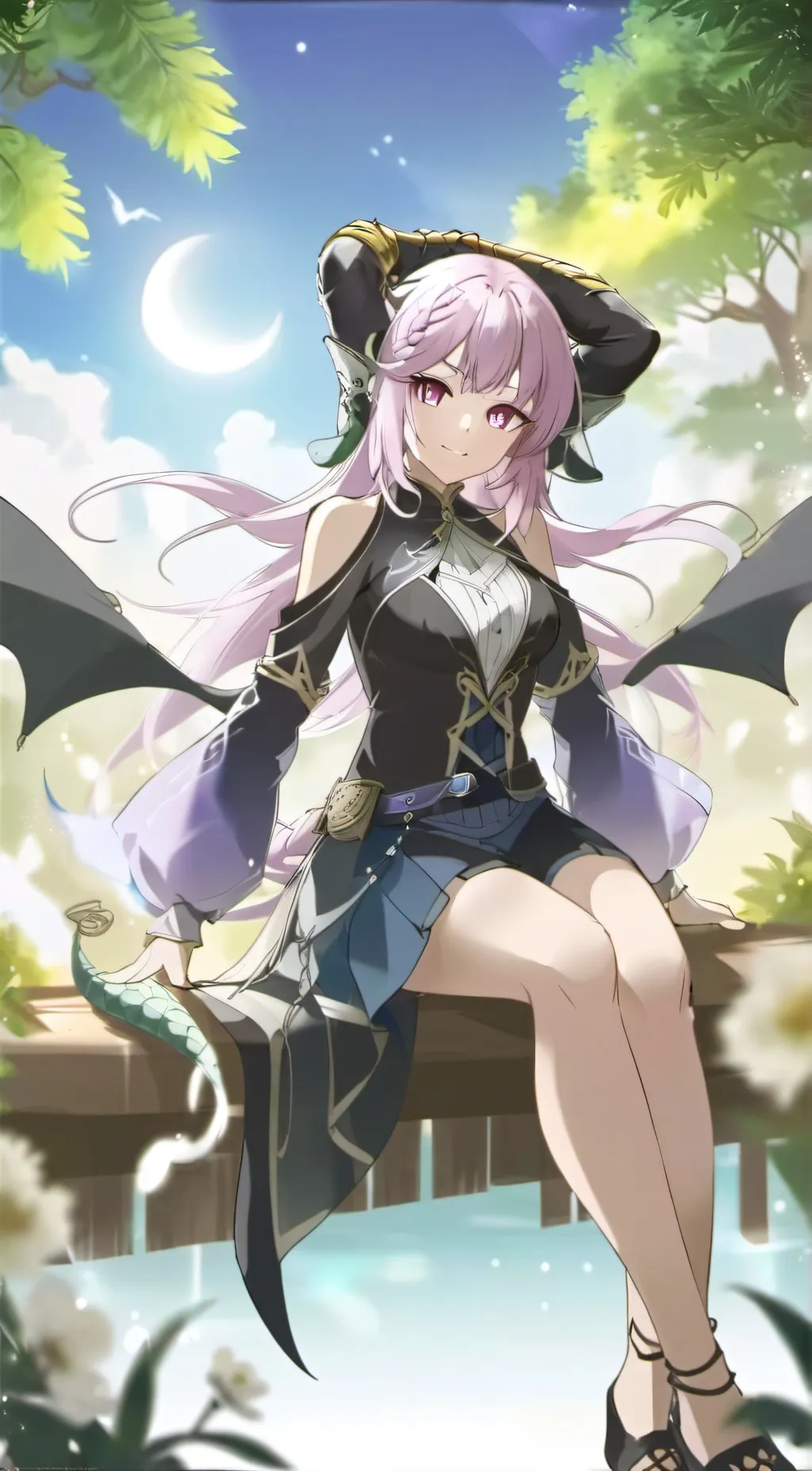 ai character: anna) ender dragon background